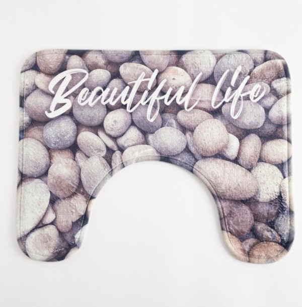 Коврик для ванной Этель "Beautiful life", 50х40 см, велюр